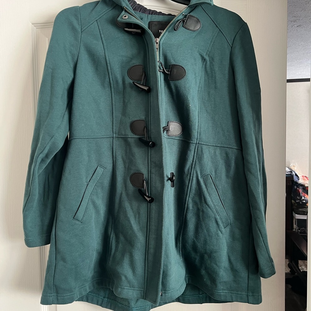 Torrid Dark Green Utility Jacket with Toggle Closures